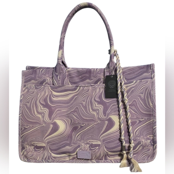 Vince Camuto Handbags - Vince Camuto Orla Lavender Haze Swirl Large Tote Bag with Tassel NWT
